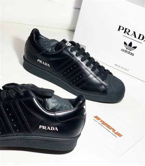 adidas Superstar Prada White Black Men's 